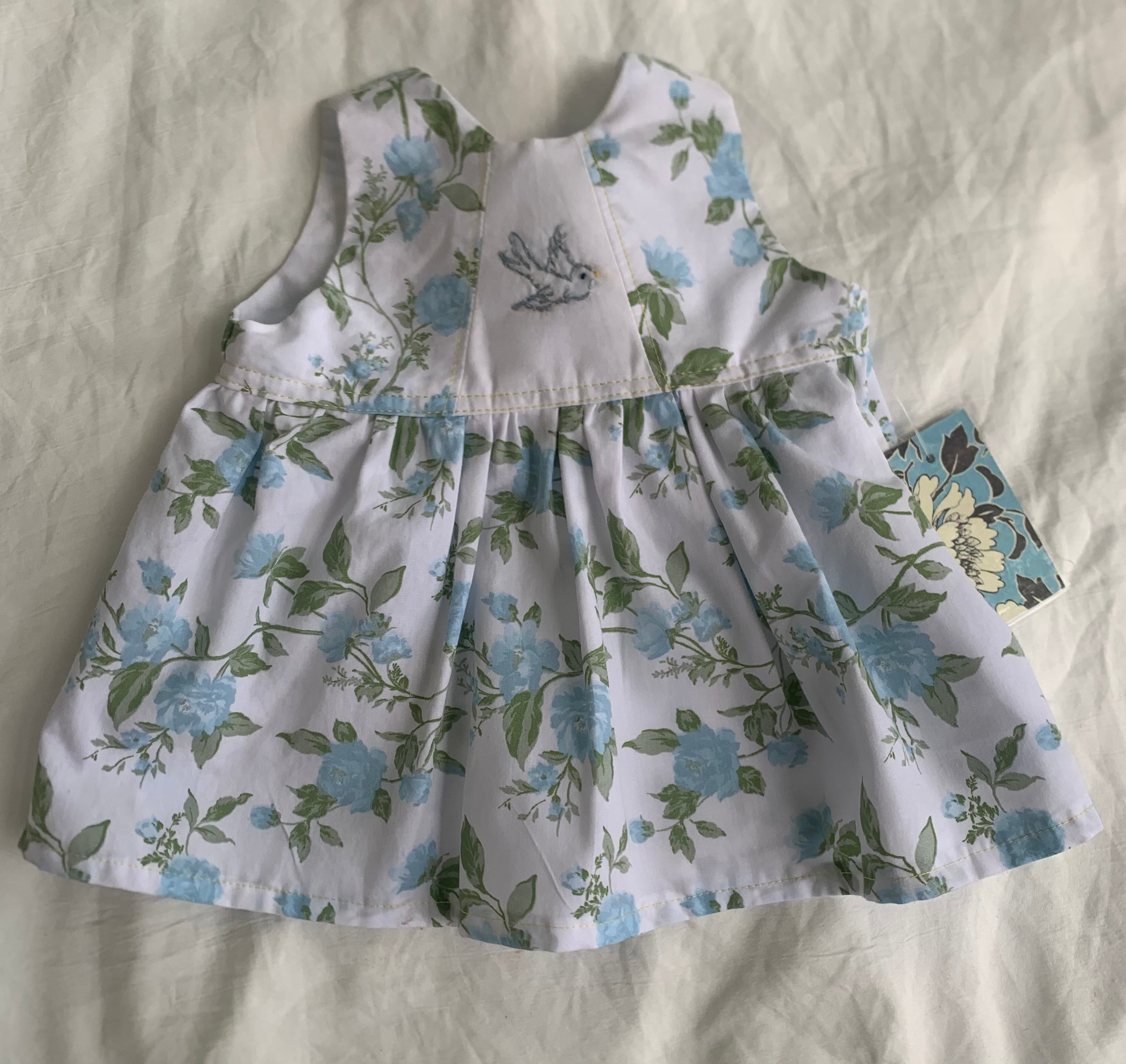 Little Bluebird Dress and Bloomer Set | 0–3 Months